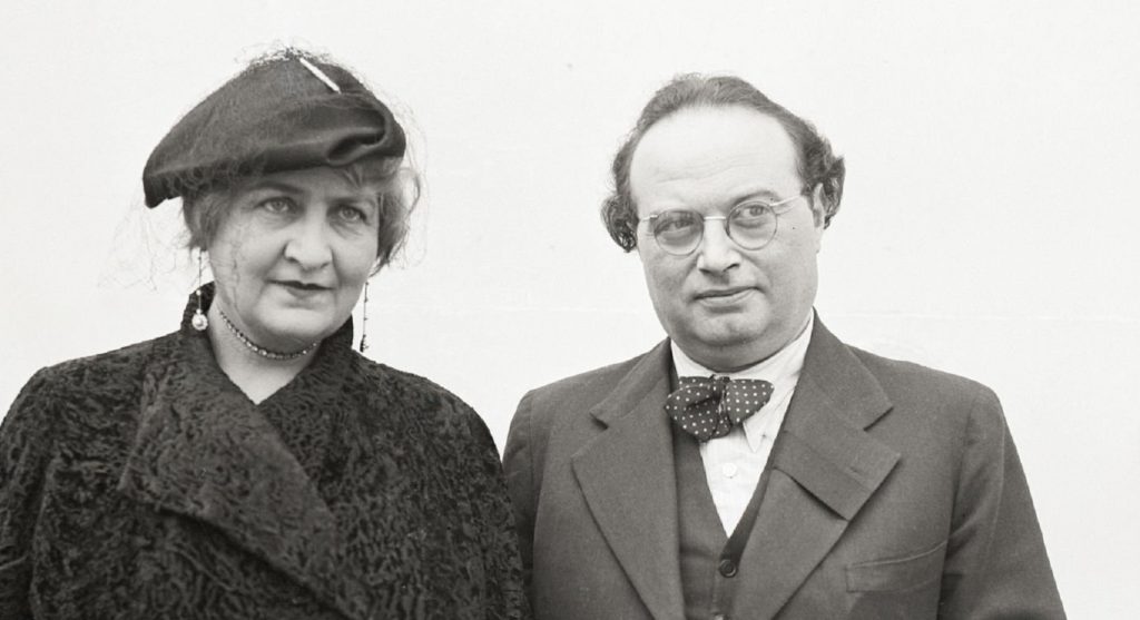 Gustav Mahler mit seiner Frau Alma Schindler.